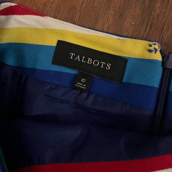 Talbots striped skirt 10 - Picture 4 of 4